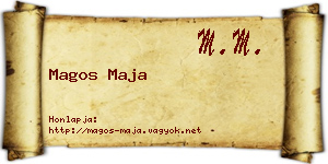 Magos Maja névjegykártya